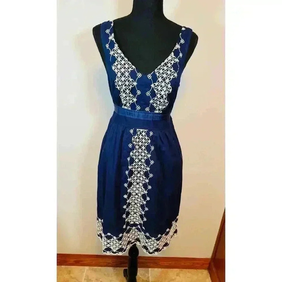 Edme & Esyllte Navy Blue Dress Size Small - Picture 1 of 7